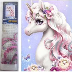 Norimpex Diamantna slika Unicorn Miss 30x40cm
