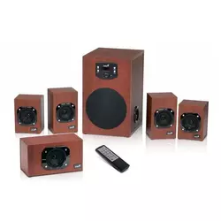 GENIUS SW-HF5.1 5.1 Sistem 4500 BlackWood 125W