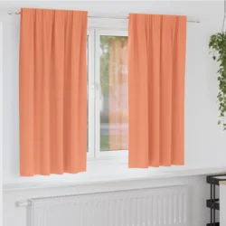 Zavjese za blackout s prstenovima 2 pcs Terakota 175 x 140 cm