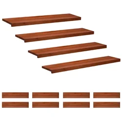 Vidaxl Stopnice 12 kos 110 x 30 x 2 cm Rjava Trda bukovina