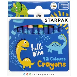 shumee Dino voščene barvice 12 barv