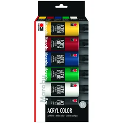 Marabu Set akrilnih boja, 6x80ml
