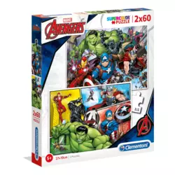 shumee CLE puzzle 2x60 The Avengers2019 super barva 2160
