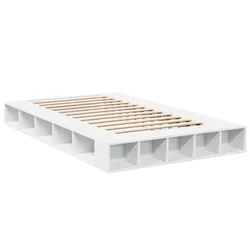 Vidaxl Posteljni okvir be 135x190 cm inženirski les