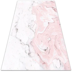 Decormat Vinilna preproga Beli in roza marmor 100x150 cm