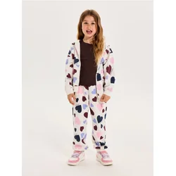 Sinsay - Jogger trenerka sa motivom srca fleece - krem