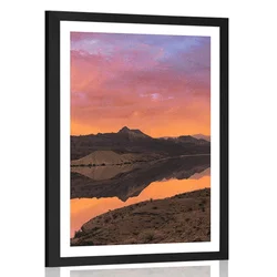 Plakat s paspartujem očarljiva pokrajina - 20x30 no frame