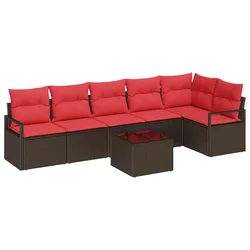 Set sofe 7 pcs Smeđa poliratan