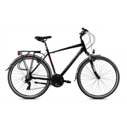 Capriolo Gradski bicikl Roadster, 20/28, Crno-crveni