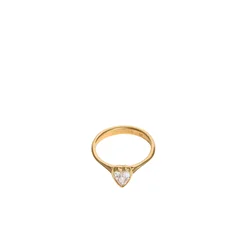 GUESS Prstan Crystal Love zlata/transparentna