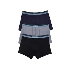 Trendyol muški bokser model Tmnaw27Bx00007, crna-navy plava-siva