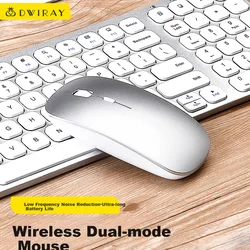 DiyiGongfang Bežični miš za MacBook/iPad, Srebrne boje