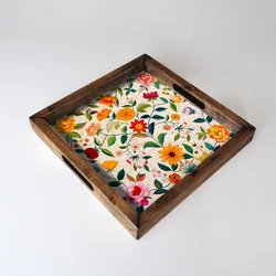 Aberto Design Poslužavnik REF060 35 x 35 x 4 cm, Šareni