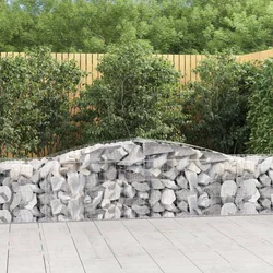 Lučne gabionske košare 2 kom 400x50x60/80 cm pocinčano željezo