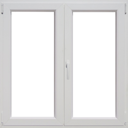 PVC dvokrilni prozor s kvakom 5K 100x100 cm