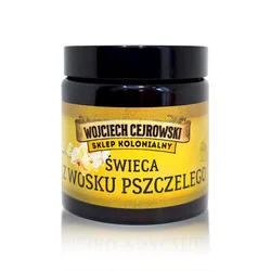 shumee Sveča iz čebeljega voska v steklenem kozarcu 120 g