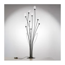 Jupiter 2058 - Stojeća lampa GLORIOSA 9xG9/14W/230V crna