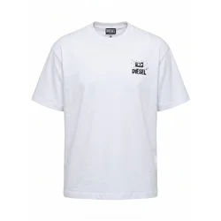 DIESEL Majica T-WASH-XX bela