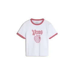 VANS Majica Apple Boom Ringer češnjevo rdeča/bela