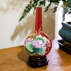 Sino-foreign Enamel Gallery Vaza Četiri godišnja doba, Crvena