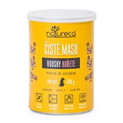 NATURECA piščančji kosi v pločevinki za pse 400g