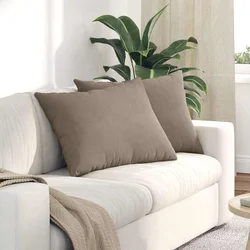 Jastučići za sofu 2 pcs Sivo-smeđa 70 x 50 cm tkanina