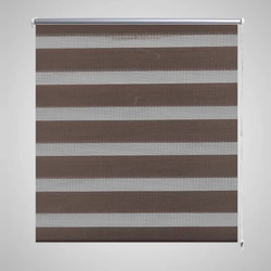 Zebra zavjesa 50,9x100 cm Širina tkanine 46,7 cm boje kave