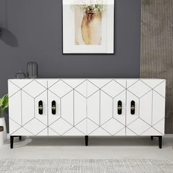 Hanah Home Konzola Cross KB150, 150x75x35 cm, Bela
