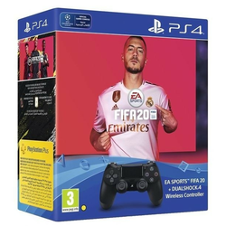 Gamepad Sony Dualshock 4 - Black + FIFA 20 Playstation 4