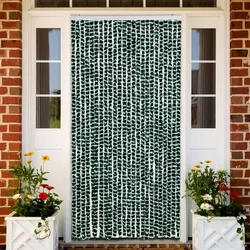 Zastor protiv muha zelena i bijela 100 x 200 cm od šenila