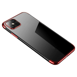 Futrola Clear Color s obojenim rubom za Apple iPhone 13 Pro Max - Crvena KP12949