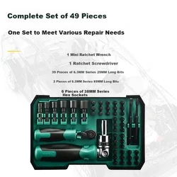 Sata Set odvijača sa račnom 05479, 6,3mm, 49 Komada