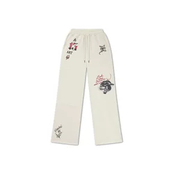 Ed Hardy Hlače ecru/mešane barve