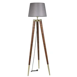 Opviq Podna lampa Stil, 165 cm, E27, Orah