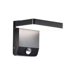 LED spoljašnje zidno svetlo sa senzorom LED/17W/230V 3000K crno