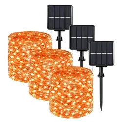 Novogodišnje solarne lampice NARANDŽASTE 30 metara