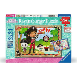 Ravensburger - Puzzle 2x24 Hiša za punčke Gabbyss - 40 - 99 kosov