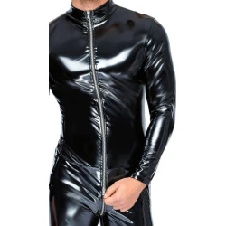 Black Level Erotski kombinezon za muškarce Jumpsuit, Crni