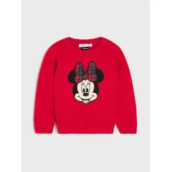 Sinsay - Džemper s vezom Minnie Mouse - crvena