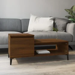 Stolić za kavu boja hrasta 100 x 50 x 45 cm konstruirano drvo