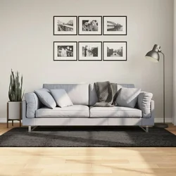 Tepih ISTAN visokih vlakana sjajni izgled antracit 100 x 200 cm