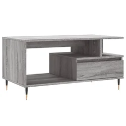 Stolić za kavu boja sivog hrasta 90x49x45 cm konstruirano drvo