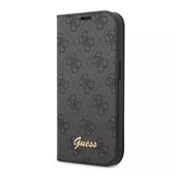 Maska na preklop Guess PC/ TPU 4G Metal Camera Outline Book za iPhone 14 crna.