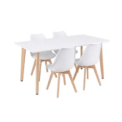 Silla 150 jedilni komplet 4+1, belo-belo