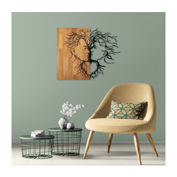 Wallity Zidna dekoracija Love-315, 96x3x79cm, Hrast