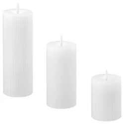 SILVERMAS LED top sveća, 3 kom., na baterije bela