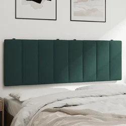 Jastuk za uzglavlje Hanko tamnozeleni 140 cm baršunasti