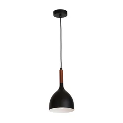 Luster na sajli NOAK WOOD 1xE27/60W/230V