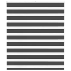 Zavjesa zebra crna 135x150 cm širina tkanine 130,9 cm poliester