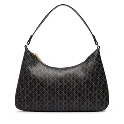 Calvin Klein Ročna torba Emblem Aop Small Shoulder Bag LV04F3889G Črna